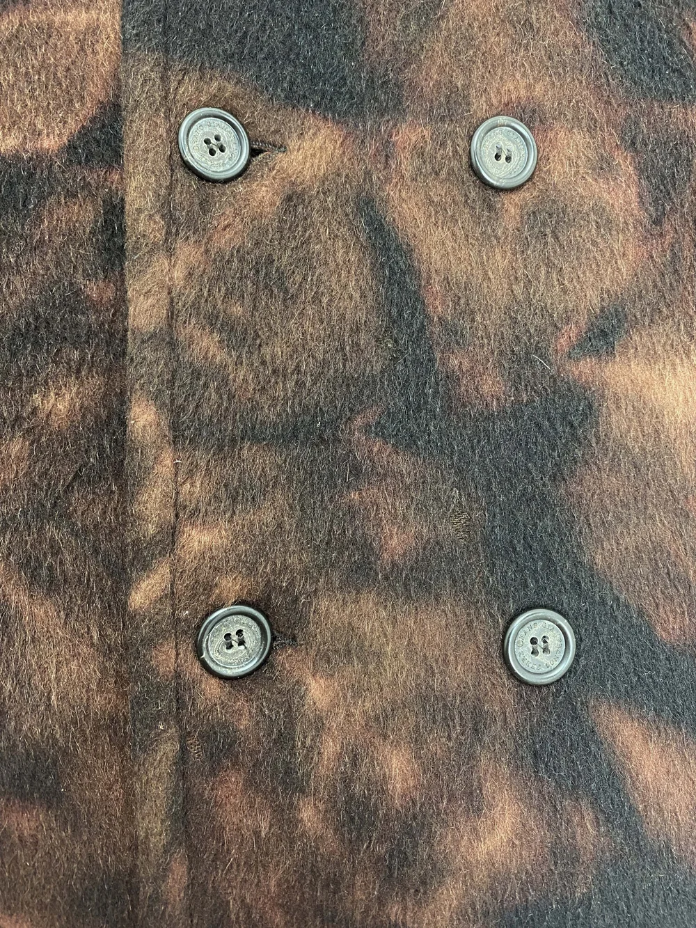 Gianfranco Ferre tie dye mohair coat — JAMES VELORIA