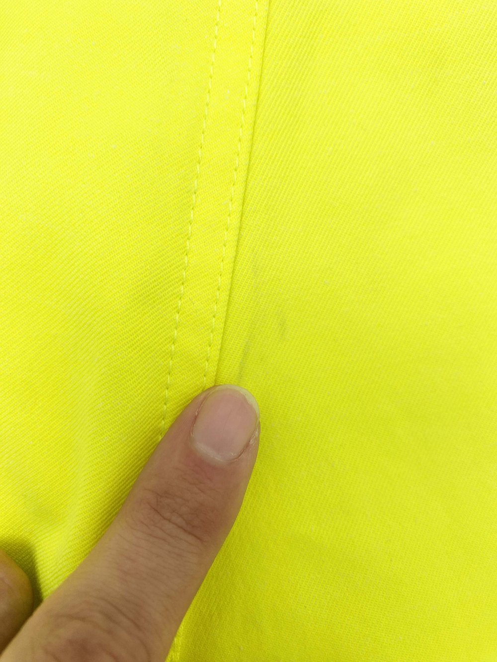 Walter Van Beirendonck neon yellow wide leg pants — JAMES VELORIA