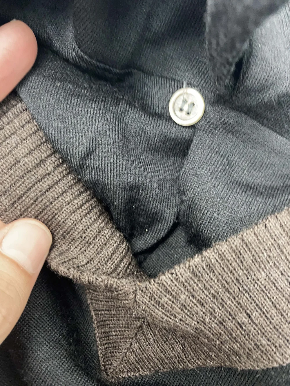 Yohji Yamamoto Y's for Men collared sweater — JAMES VELORIA
