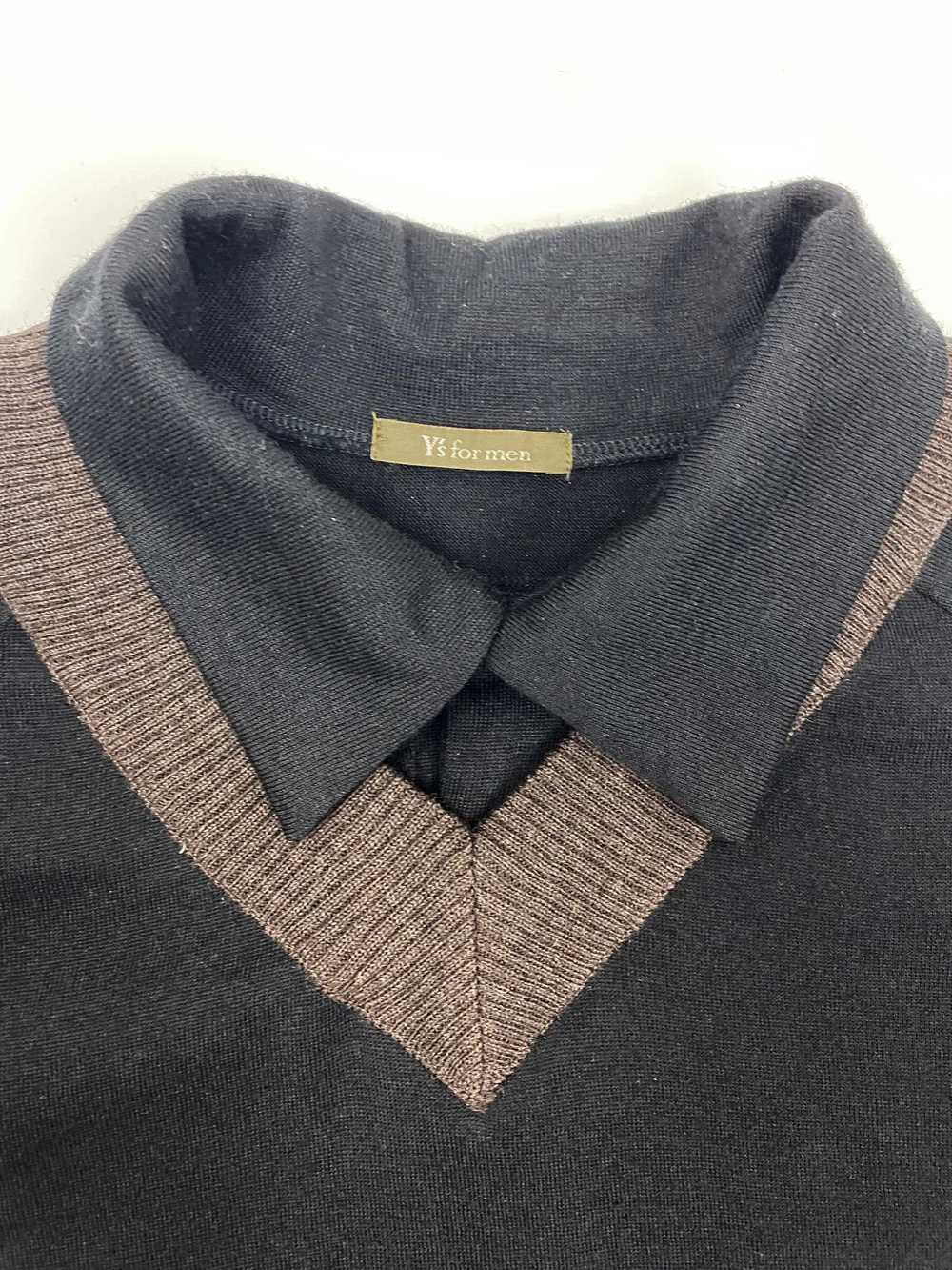 Yohji Yamamoto Y's for Men collared sweater — JAMES VELORIA