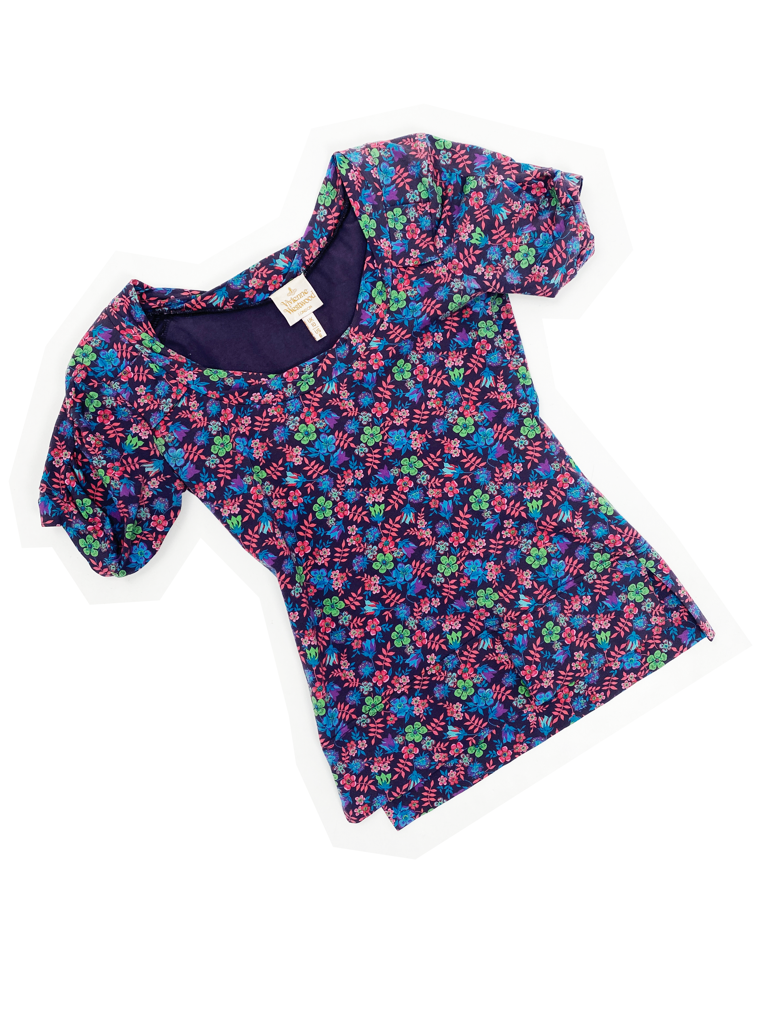 Vivienne Westwood floral puff sleeve top