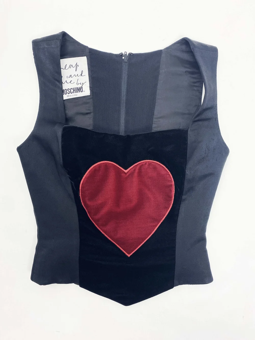 Moschino 90s playing card corset and skirt set — JAMES VELORIA