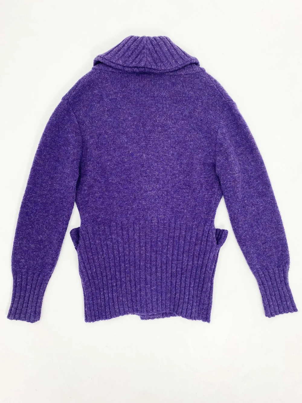 Vivienne Westwood タートルネック ニット 長袖 パープル Vivienne Westwood F/W 1998 giant orb button cardigan — JAMES VELORIA