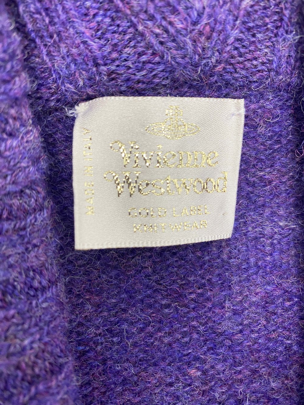 Vivienne Westwood F/W 1998 giant orb button cardigan — JAMES VELORIA