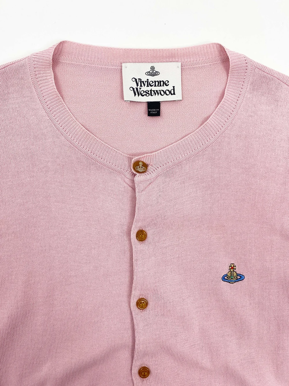 Vivienne Westwood S/S 2019 pink cardigan — JAMES VELORIA