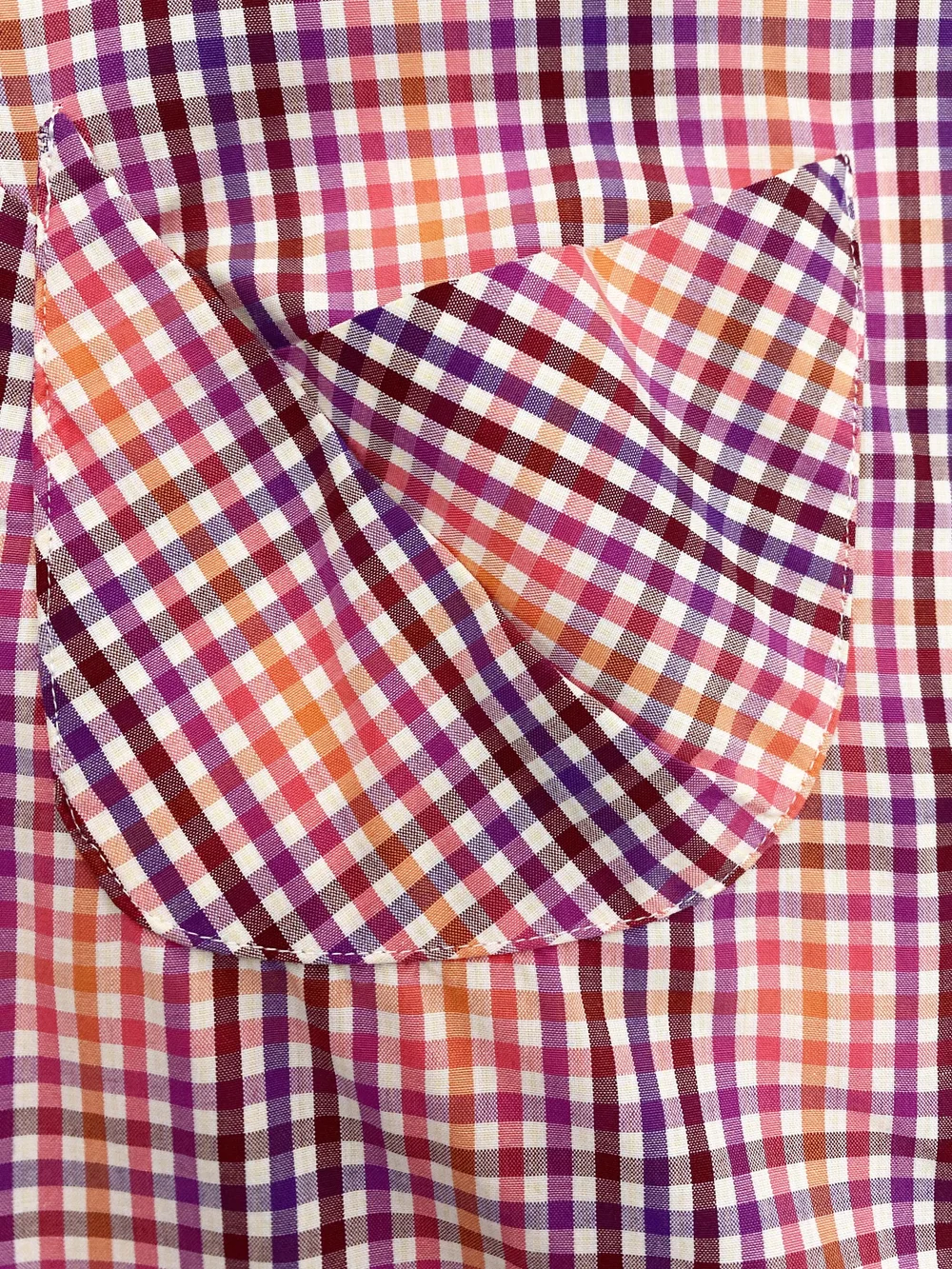 Vivienne Westwood S/S 1999 orange gingham shirt — JAMES VELORIA