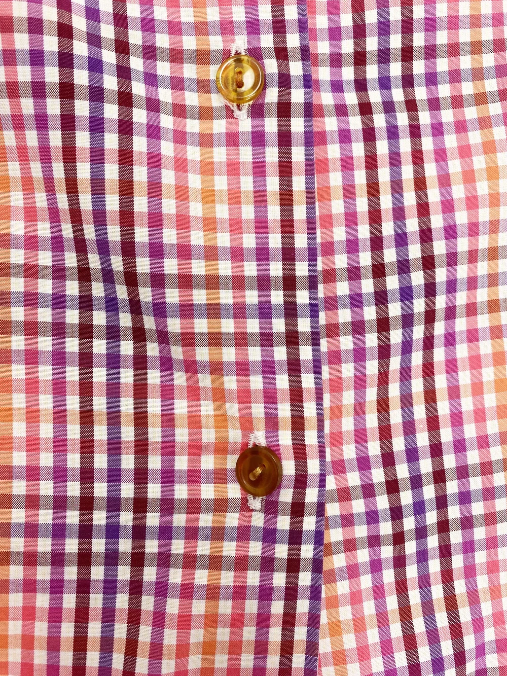 Vivienne Westwood S/S 1999 orange gingham shirt — JAMES VELORIA