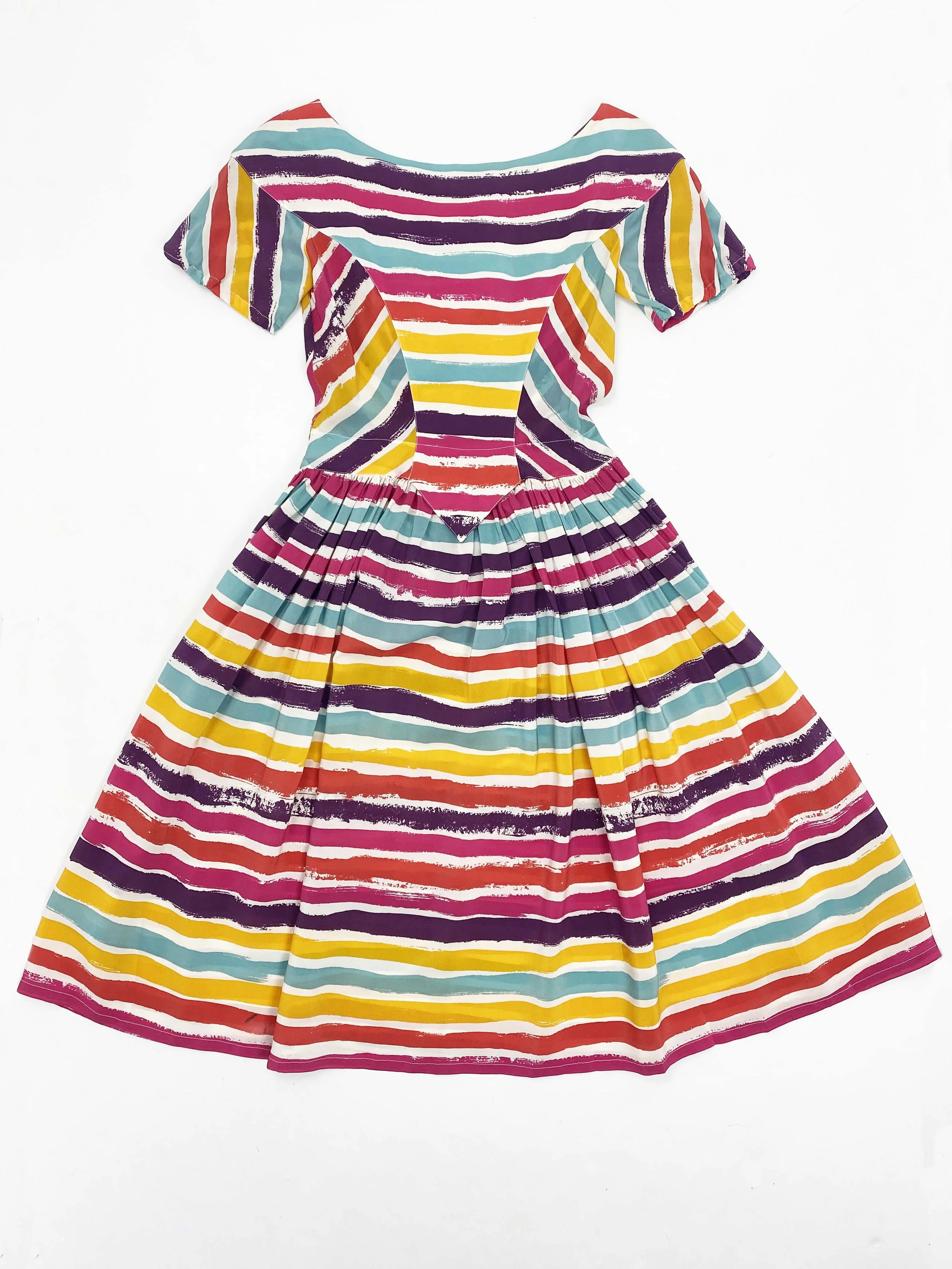 Vivienne Westwood S/S 1996 rainbow print dress