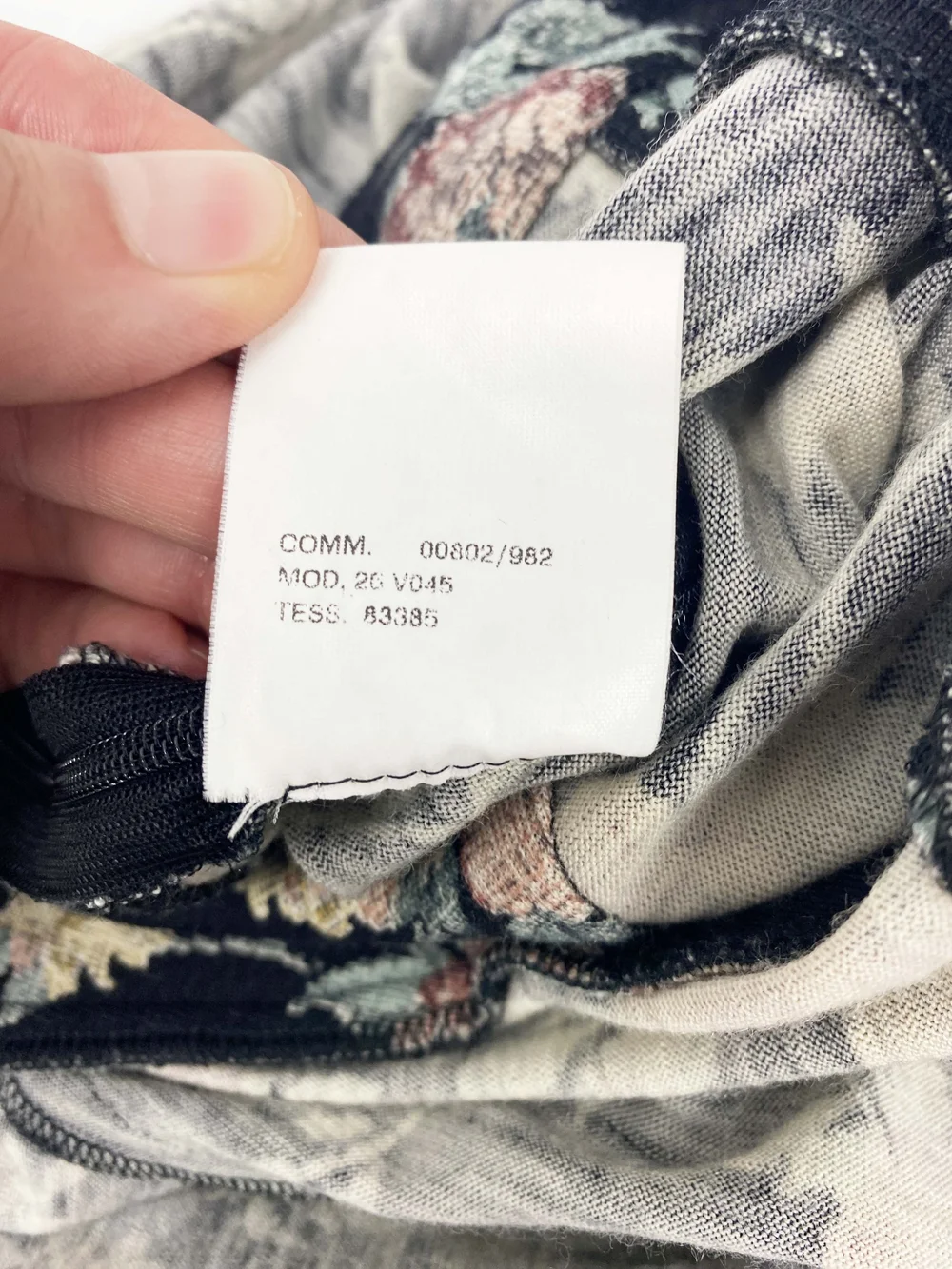 Vivienne Westwood F/W 1998 floral print knit dress — JAMES VELORIA