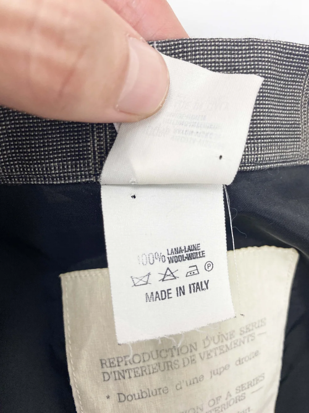 Maison Martin Margiela 90s reproduction lining skirt — JAMES VELORIA