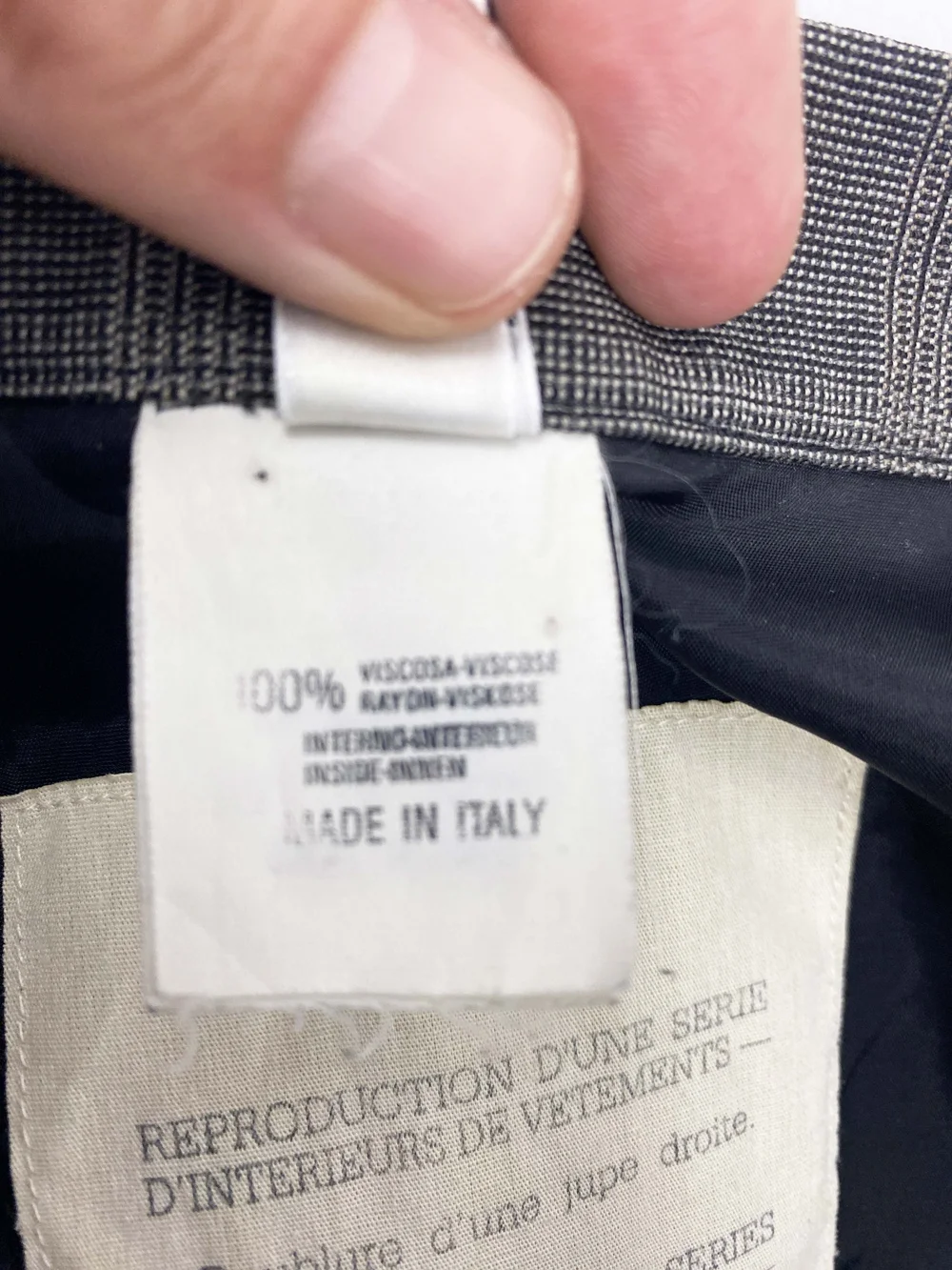 Maison Martin Margiela 90s reproduction lining skirt — JAMES VELORIA