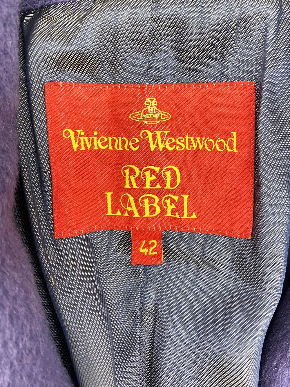 Vivienne Westwood F/W 2008 purple mohair coat — JAMES VELORIA