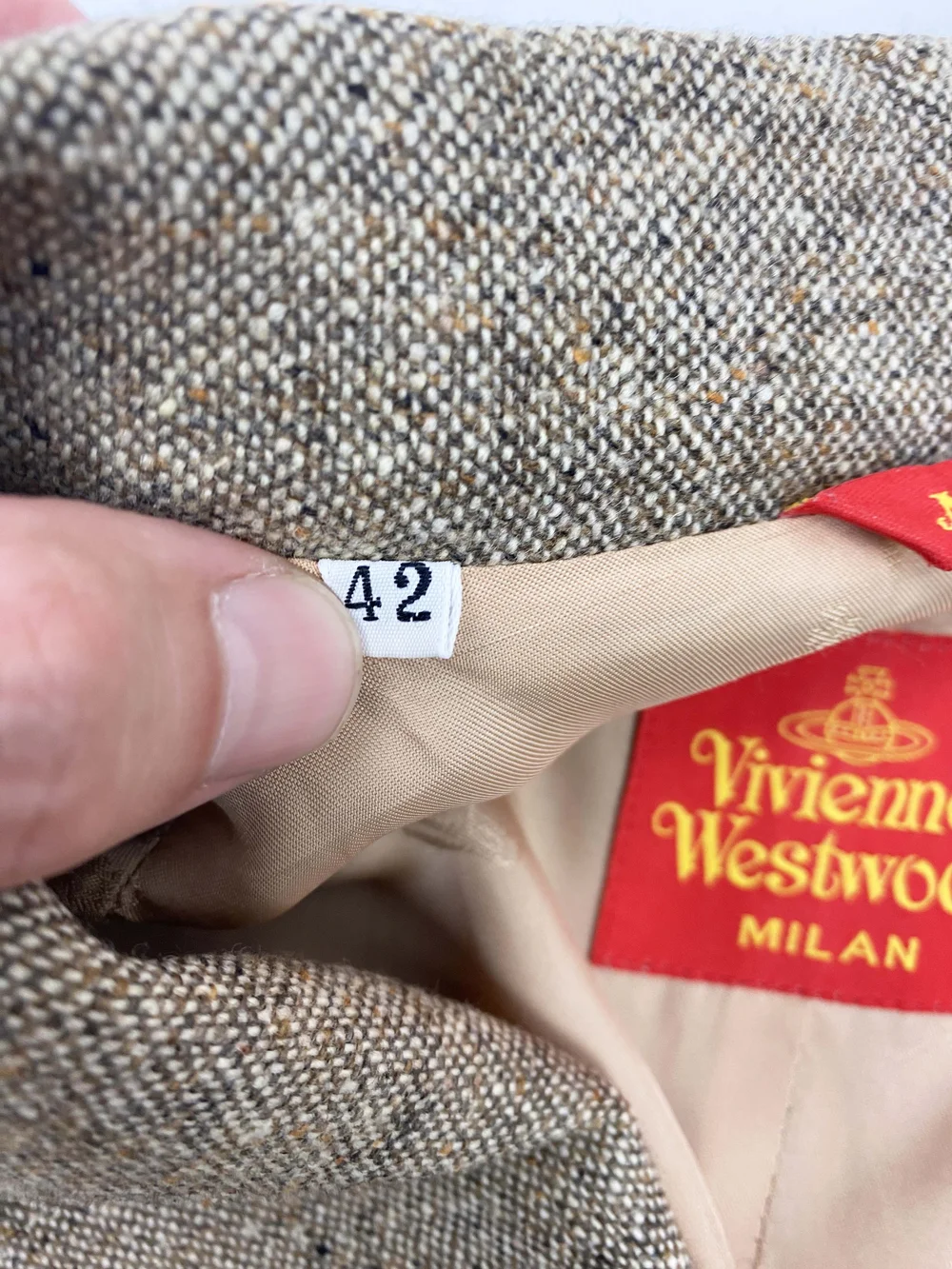 Vivienne Westwood 90s beige swing coat — JAMES VELORIA