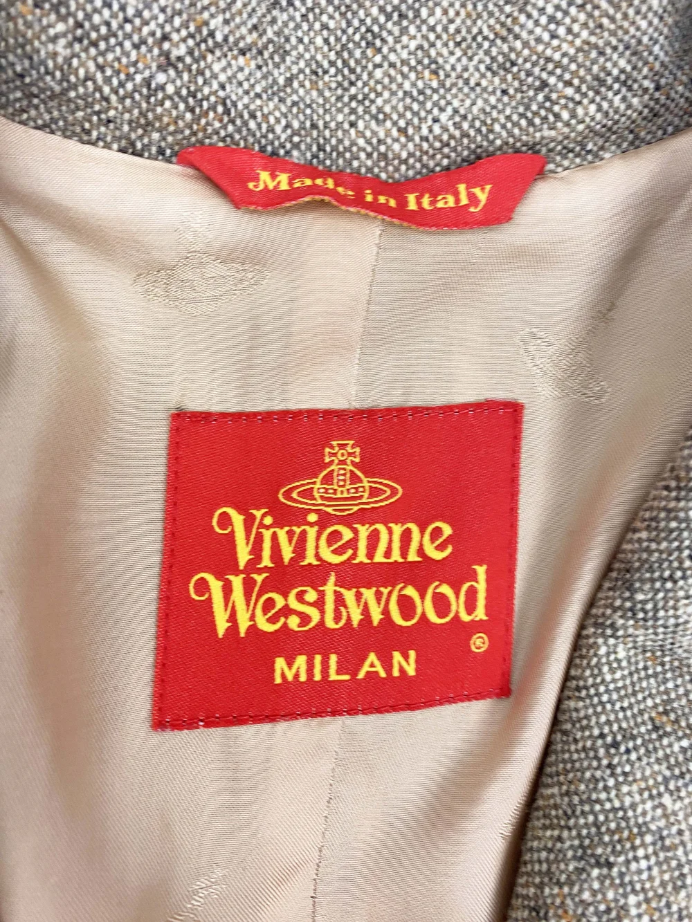 Vivienne Westwood 90s beige swing coat — JAMES VELORIA