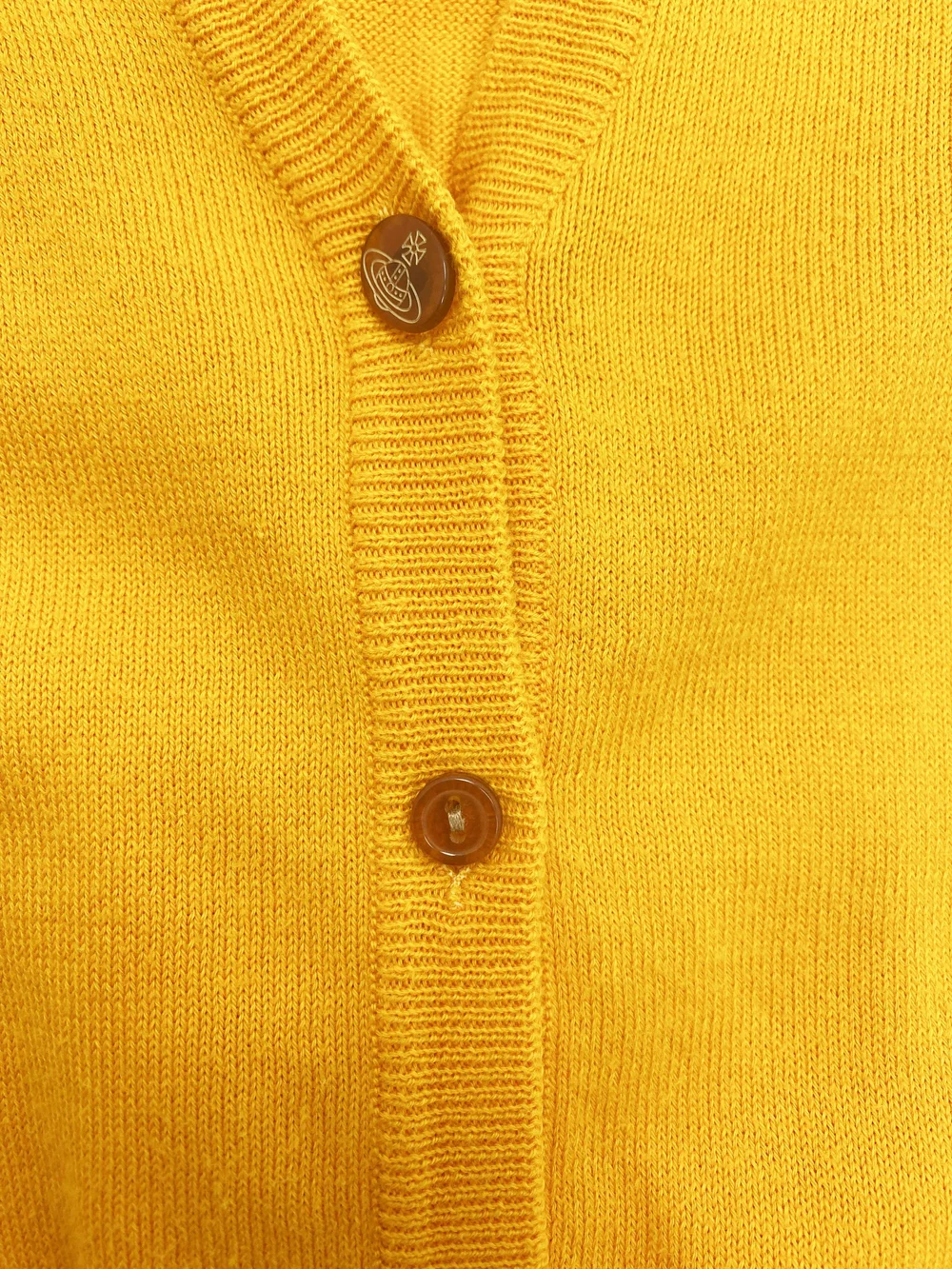 Vivienne Westwood S/S 2009 yellow cardigan — JAMES VELORIA