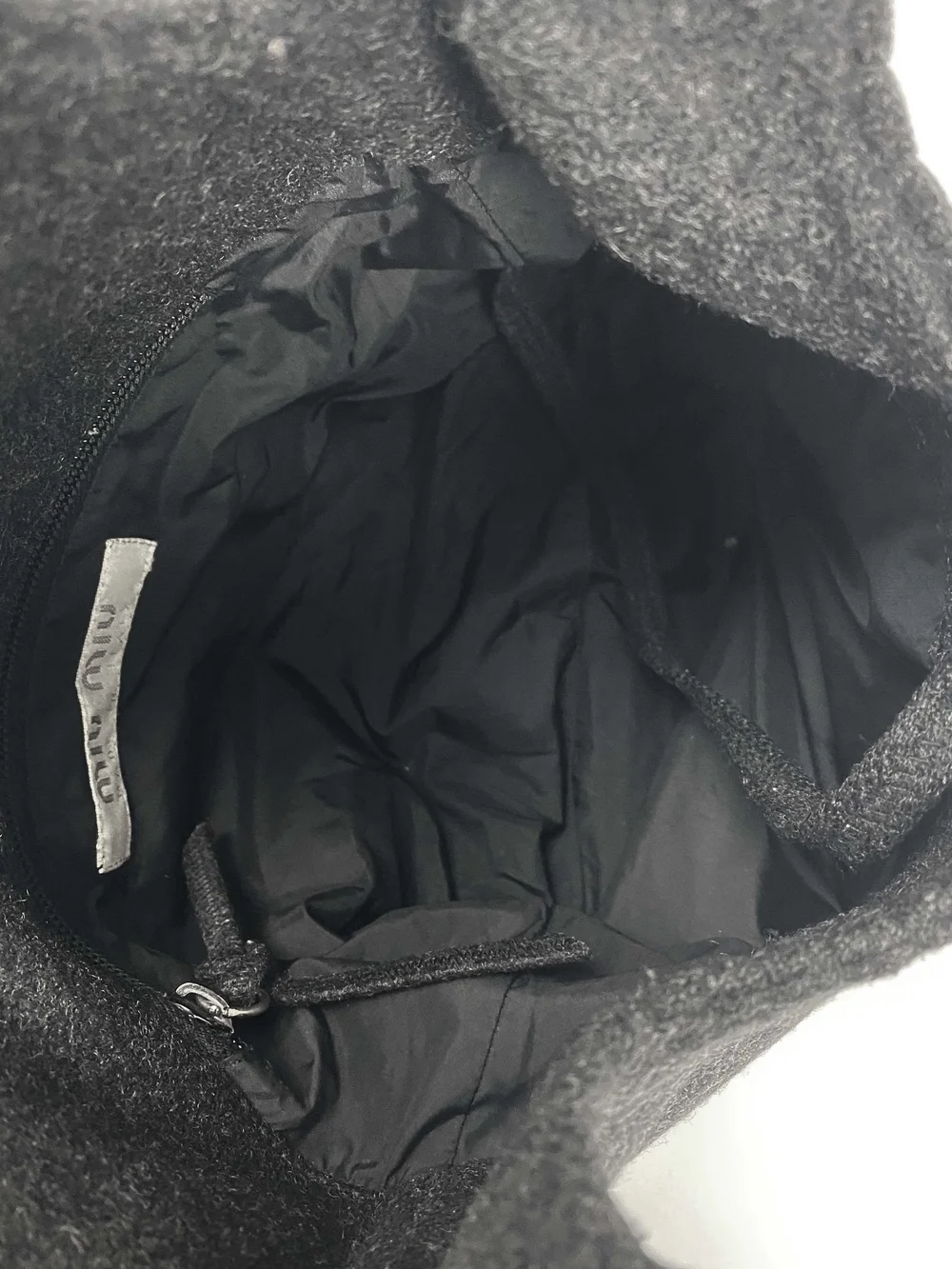 Miu Miu 90s wool bag — JAMES VELORIA