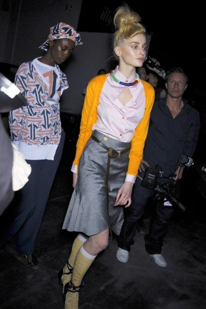 Vivienne Westwood S/S 2009 yellow cardigan — JAMES VELORIA