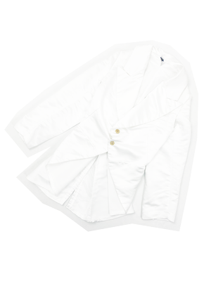 Comme des Garcons 2019 white satin folded jacket — JAMES VELORIA