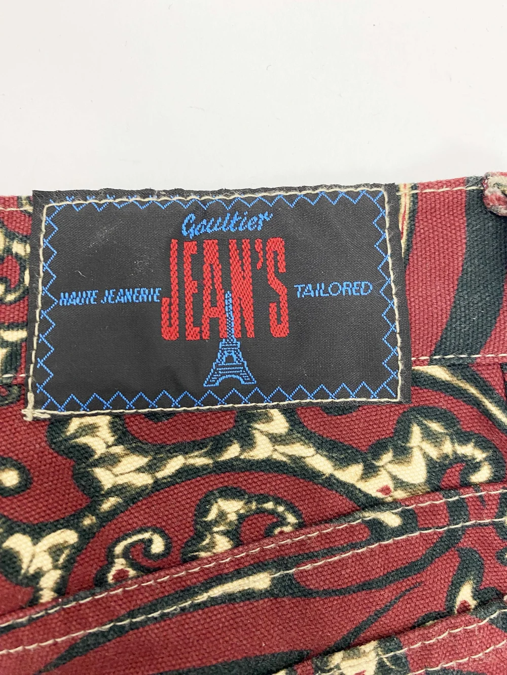 Jean Paul Gaultier S/S 1996 tattoo print jeans — JAMES VELORIA