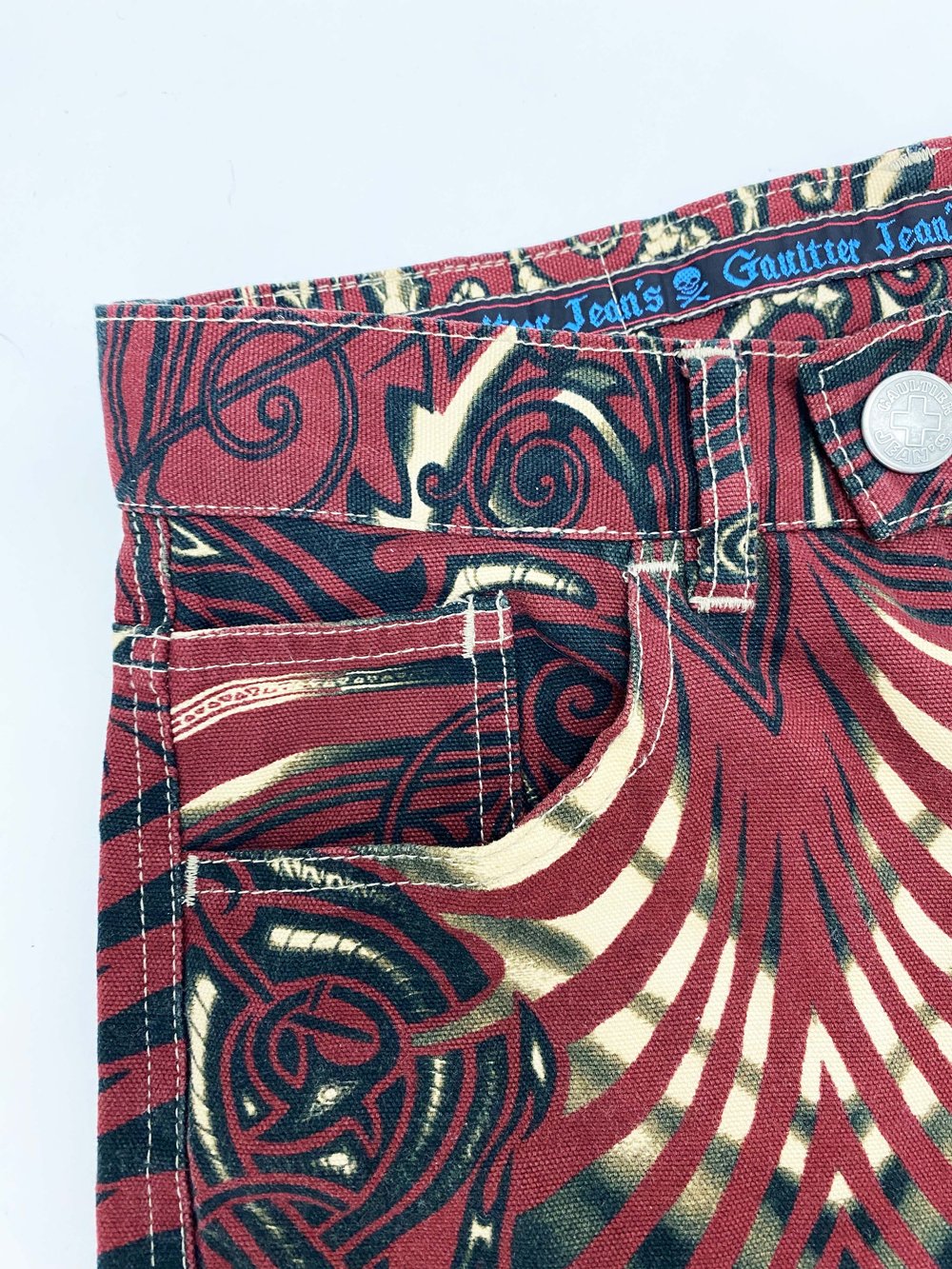 Jean Paul Gaultier S/S 1996 tattoo print jeans — JAMES VELORIA