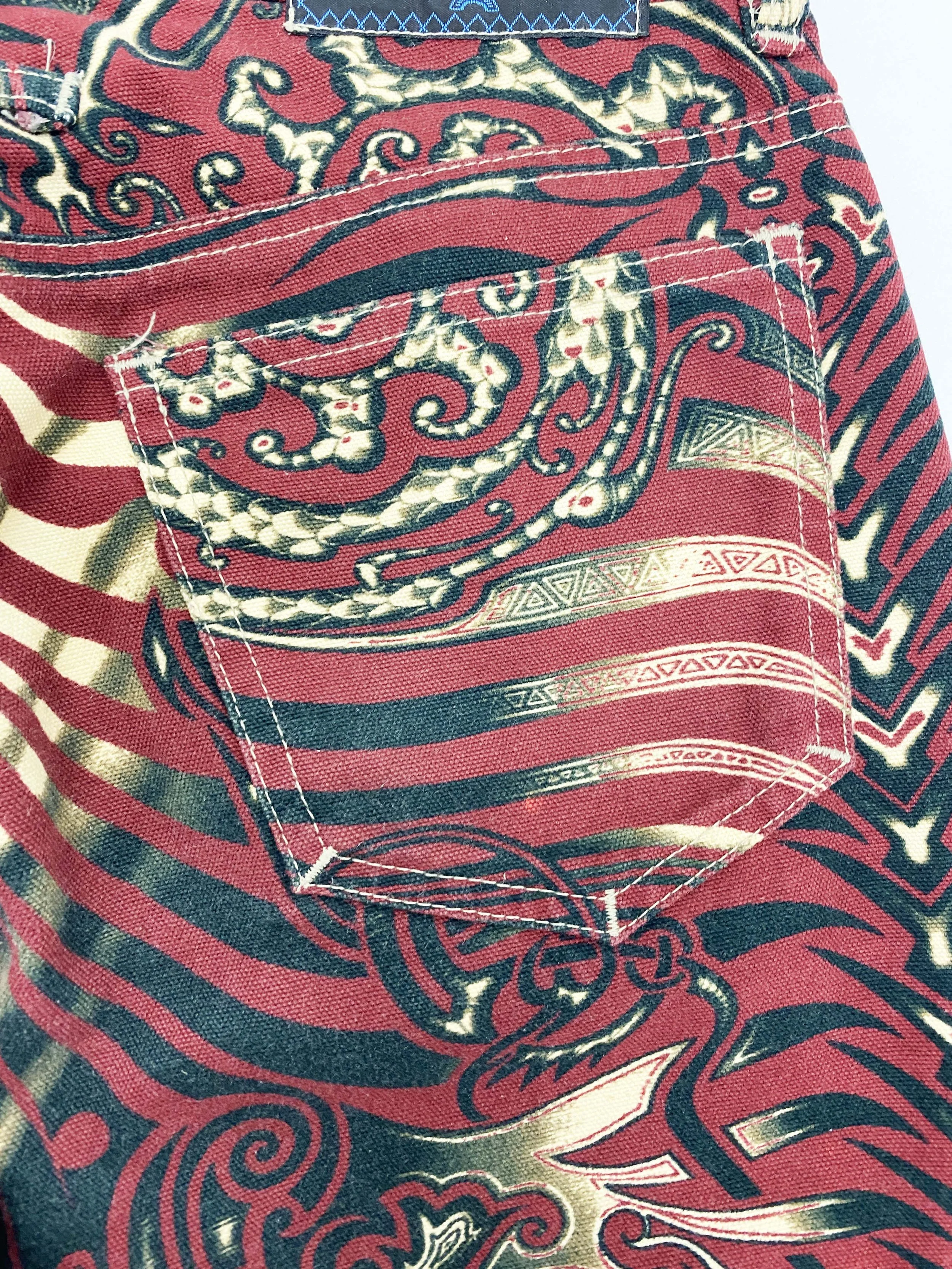 Jean Paul Gaultier S/S 1996 tattoo print jeans