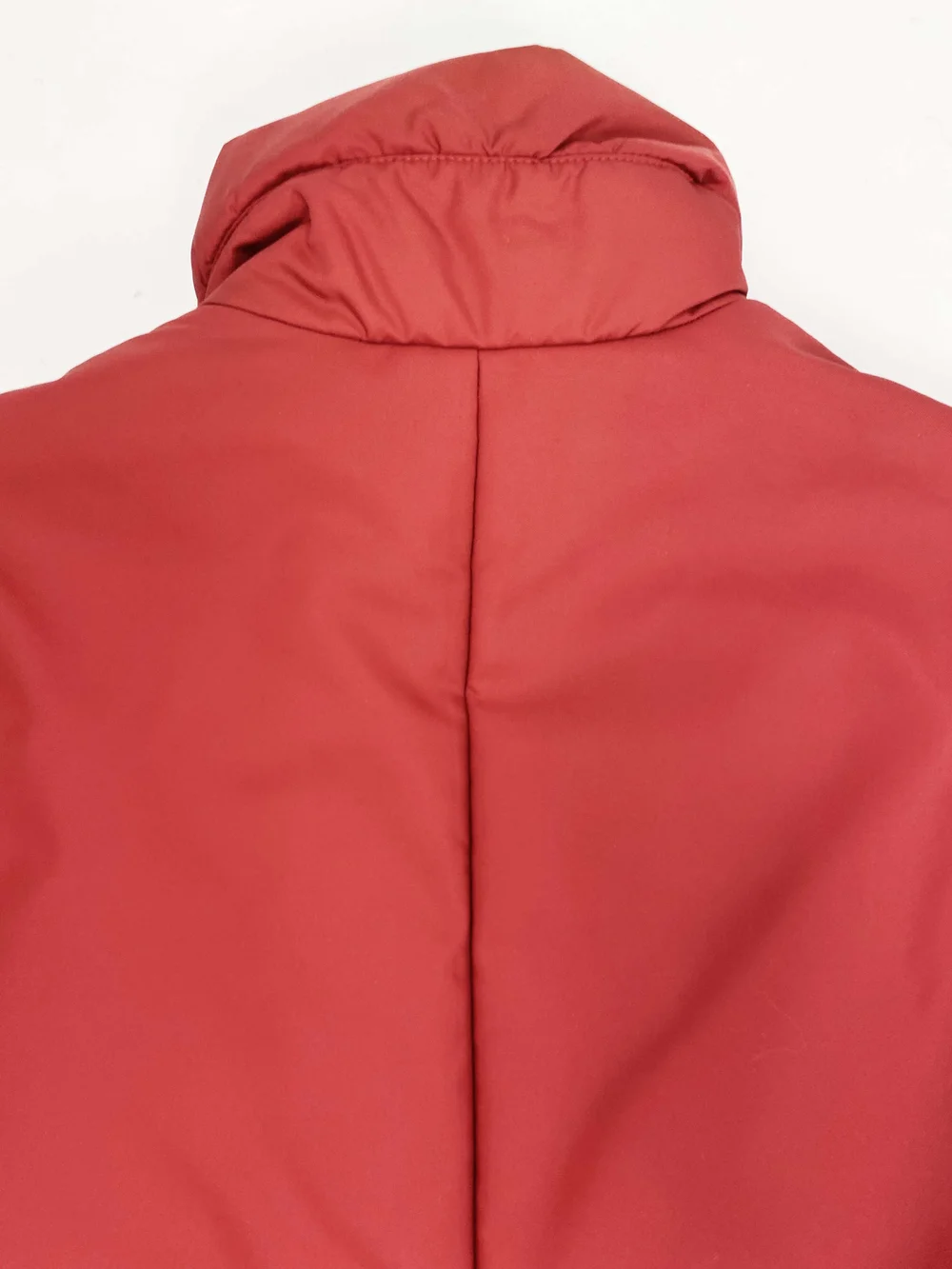 Miu Miu F/W 2000 red ruffle trim puffer coat — JAMES VELORIA