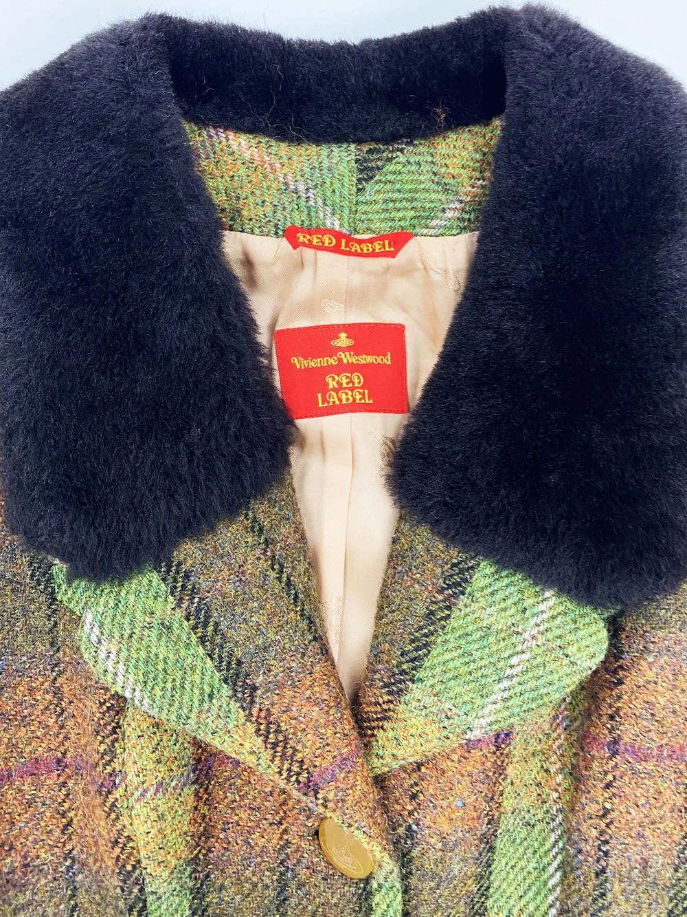 Vivienne Westwood F/W 1997 green plaid jacket — JAMES VELORIA