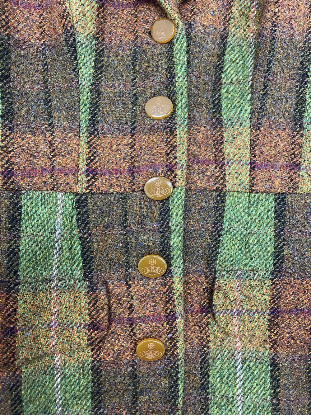 Vivienne Westwood F/W 1997 green plaid jacket — JAMES VELORIA