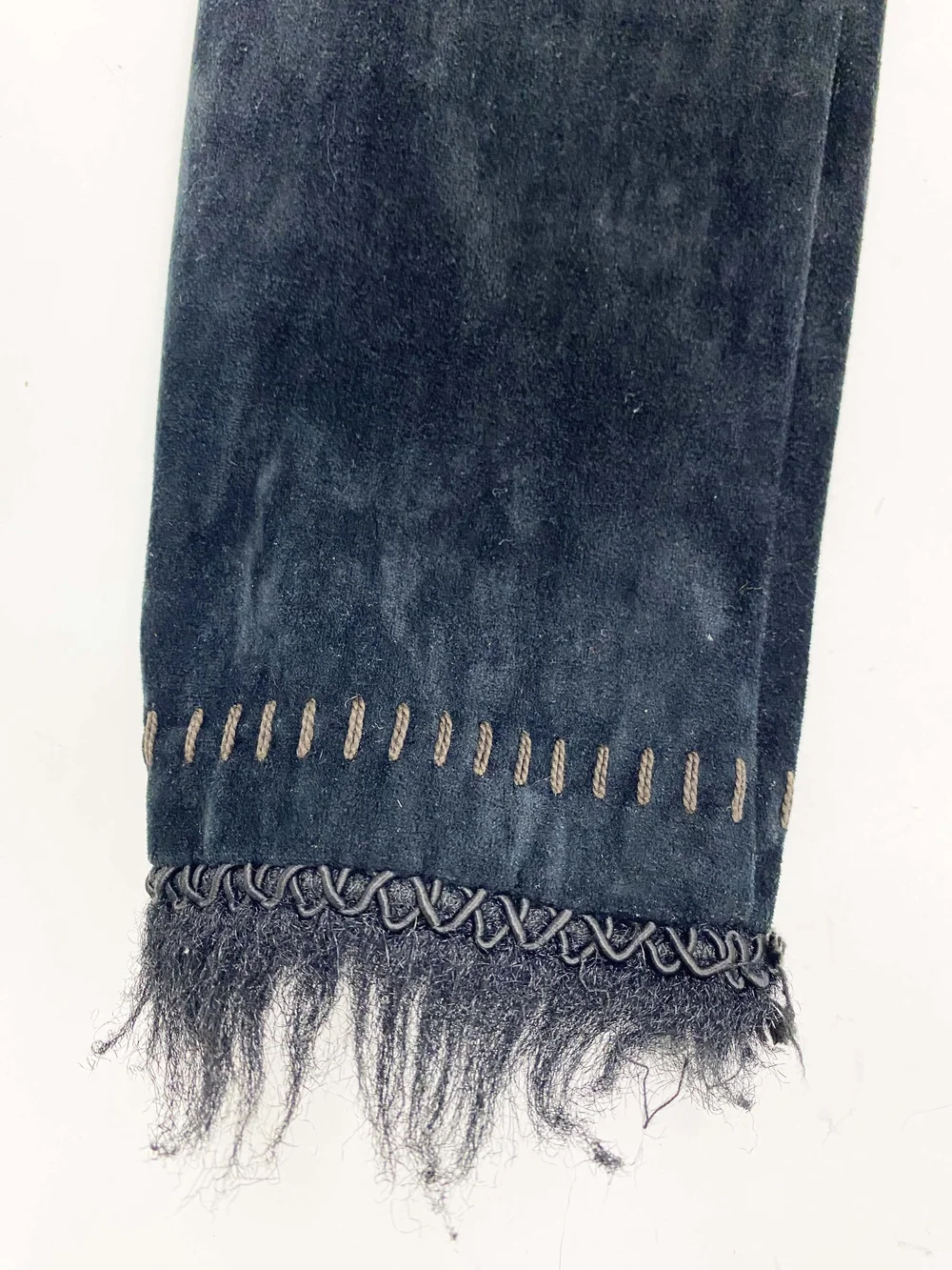 Anna Sui F/W 1998 velvet faux fur trim hoodie — JAMES VELORIA