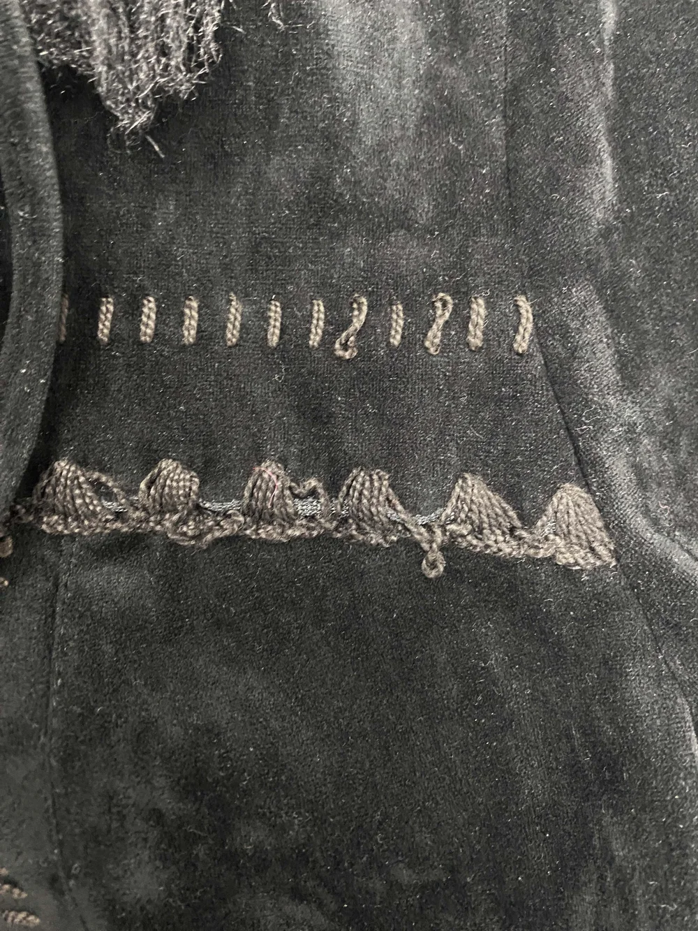 Anna Sui F/W 1998 velvet faux fur trim hoodie — JAMES VELORIA