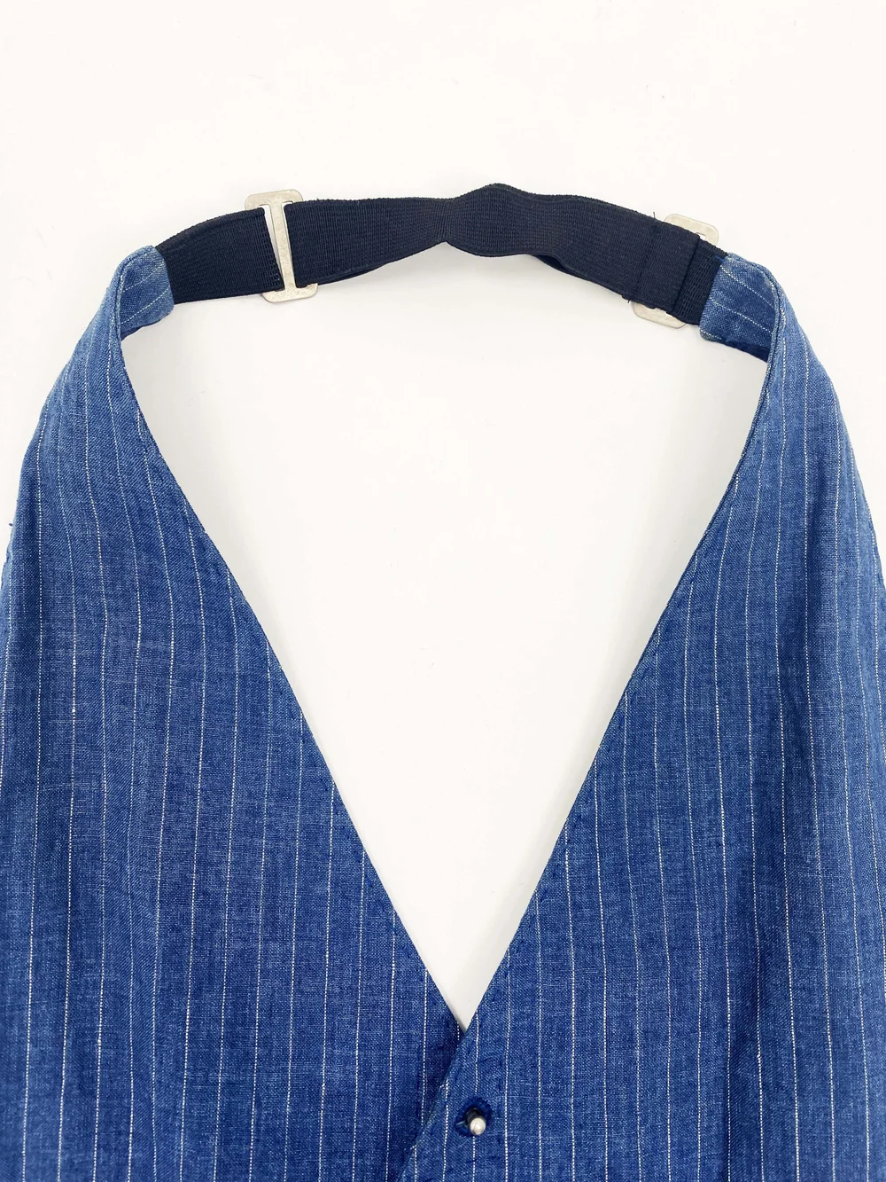 Jean Paul Gaultier Homme pinstriped backless halter vest — JAMES