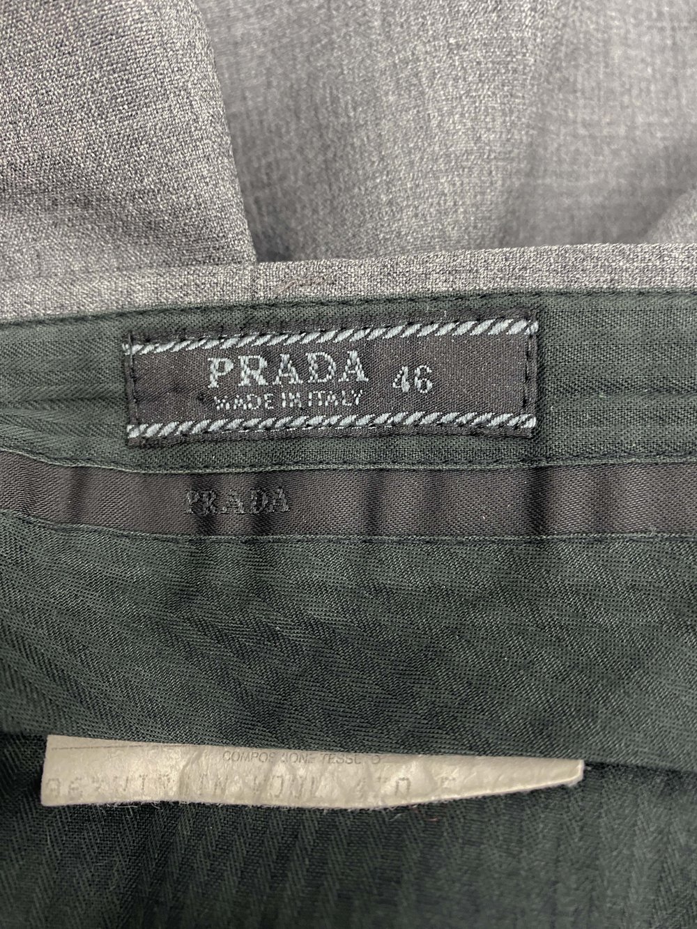 Prada gray wool pants — JAMES VELORIA Prada gray wool pants — JAMES VELORIA
