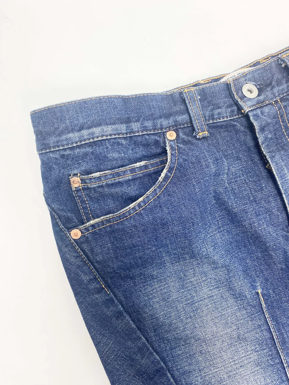 Junya Watanabe 2012 denim drop crotch pants — JAMES VELORIA