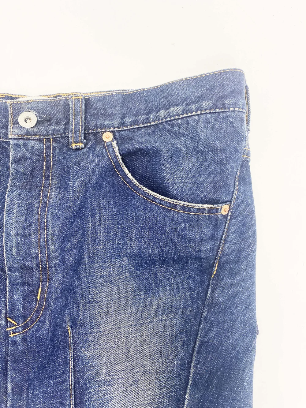 Junya Watanabe 2012 denim drop crotch pants — JAMES VELORIA