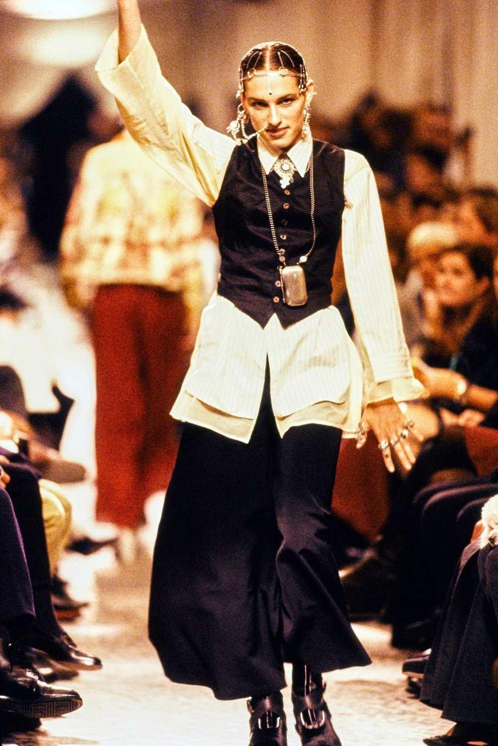 JEAN PAUL GAULTIER archive サイドレースアップレギンス Jean Paul Gaultier S/S 1994 lace up tunic — JAMES VELORIA