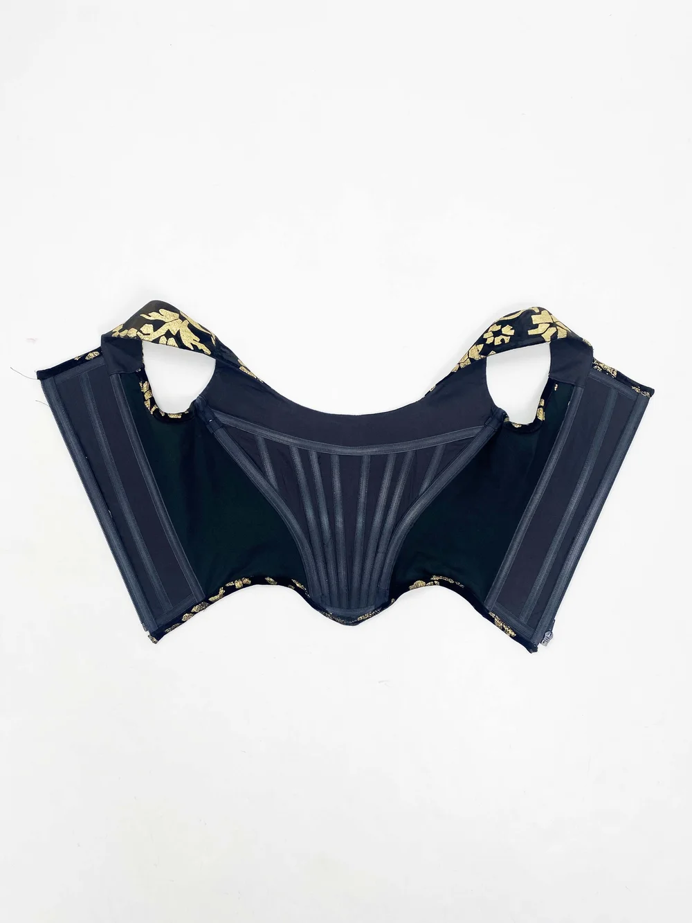 Vivienne Westwood 90s gold foil print corset — JAMES VELORIA