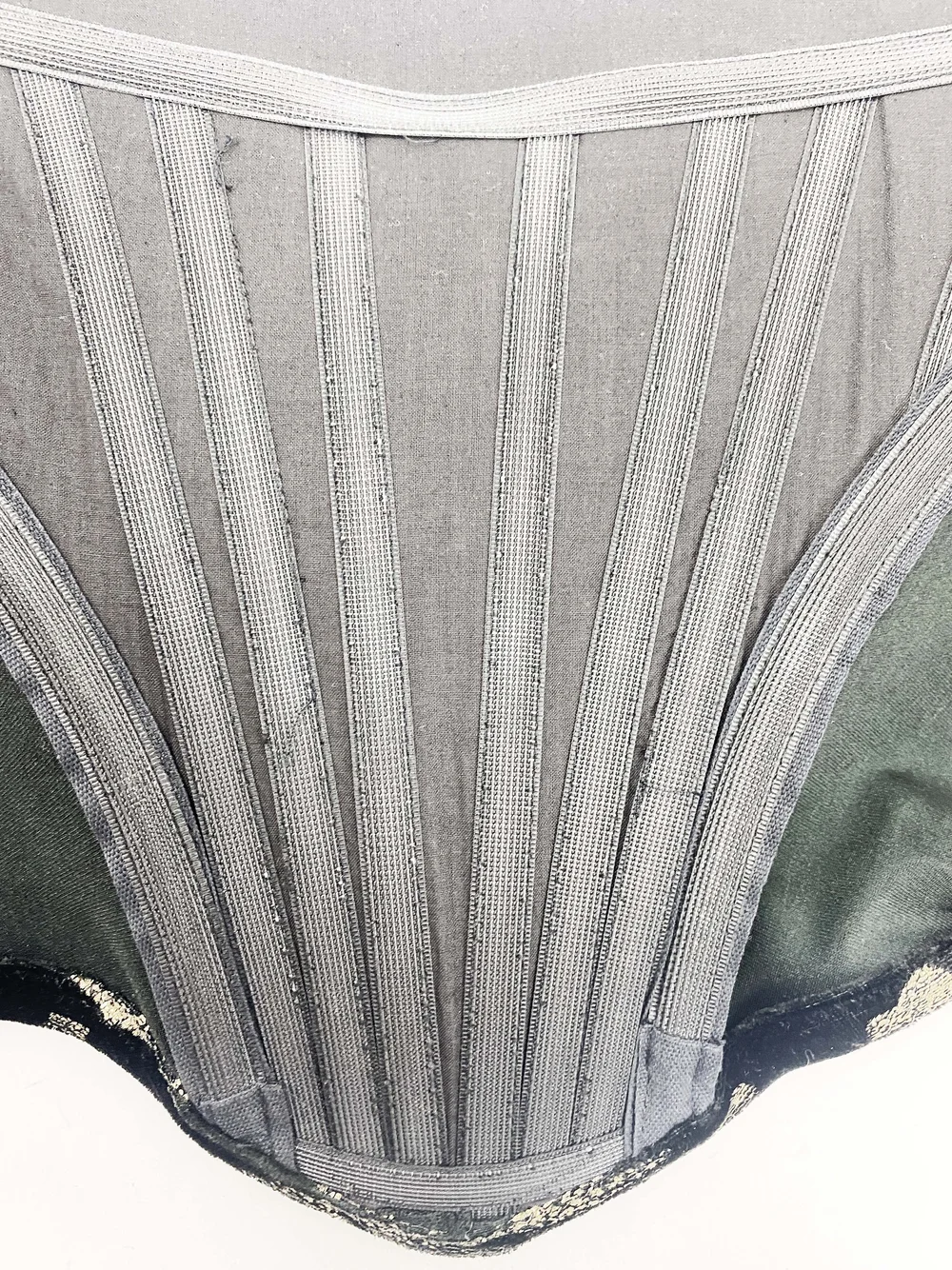 Vivienne Westwood 90s gold foil print corset — JAMES VELORIA