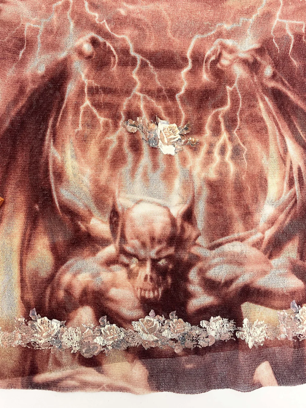 Jean Paul Gaultier S/S 2001 demon print mesh top — JAMES VELORIA