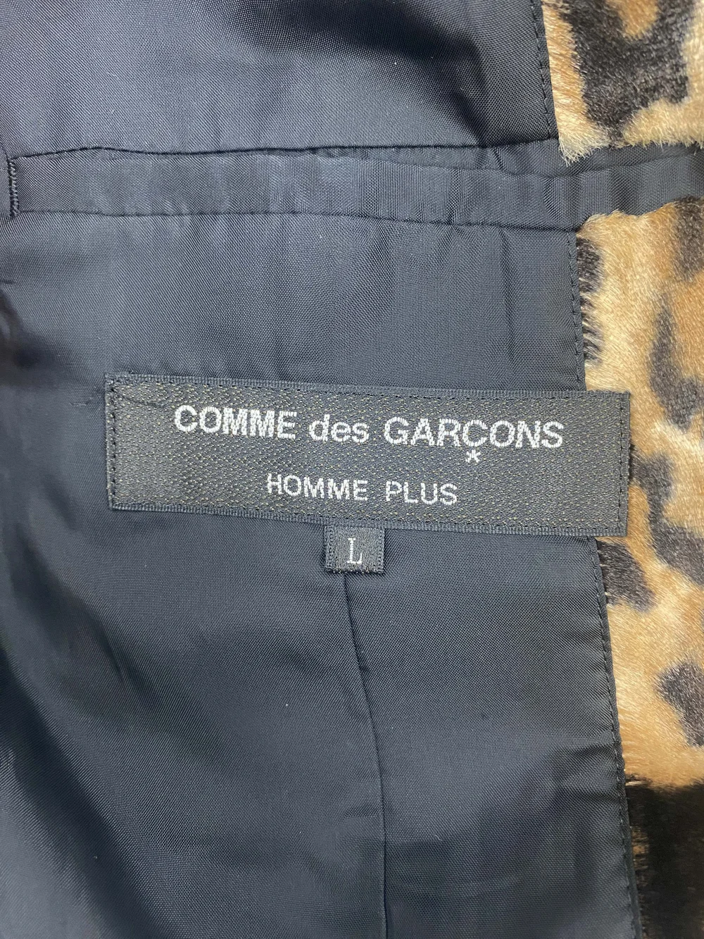 Comme des Garcons Homme Plus S/S 2015 leopard lapel coat — JAMES