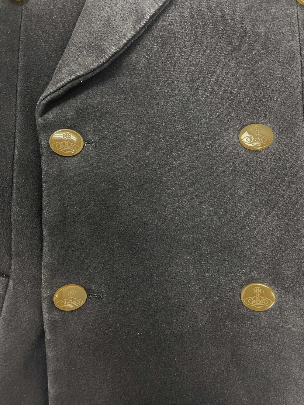 Vivienne Westwood ダブルブレストコート 38 Vivienne Westwood 90s black double breasted coat — JAMES VELORIA