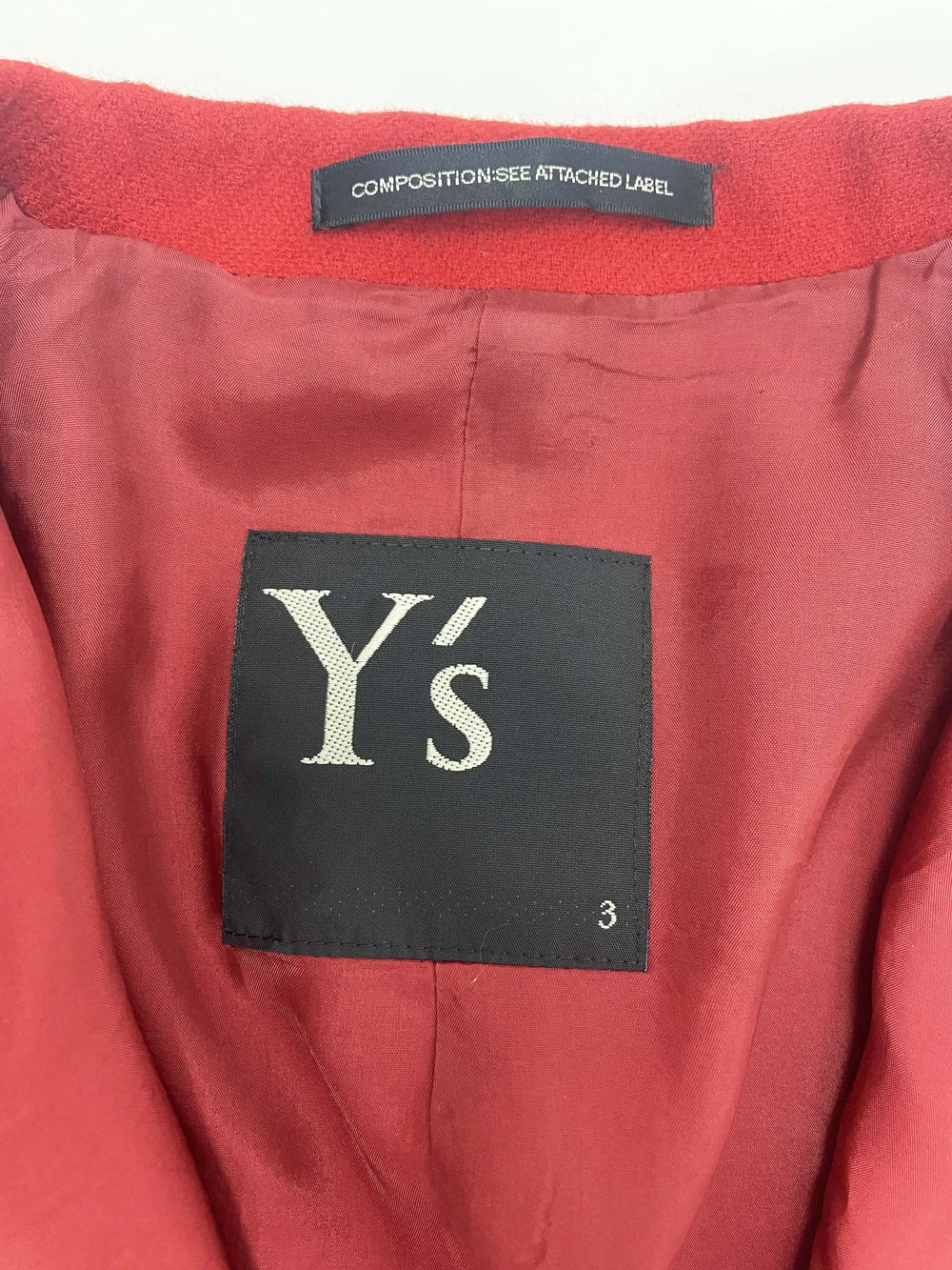 ジャケット・アウター Y's wool long coat archive vintage Yohji Yamamoto Y's red wool coat — JAMES VELORIA