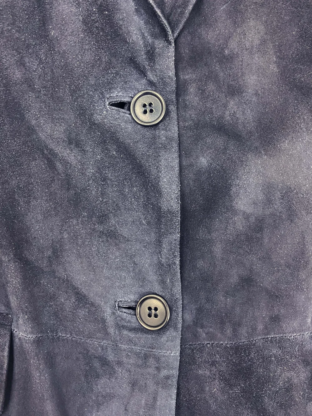 Helmut Lang 90s navy suede blazer — JAMES VELORIA