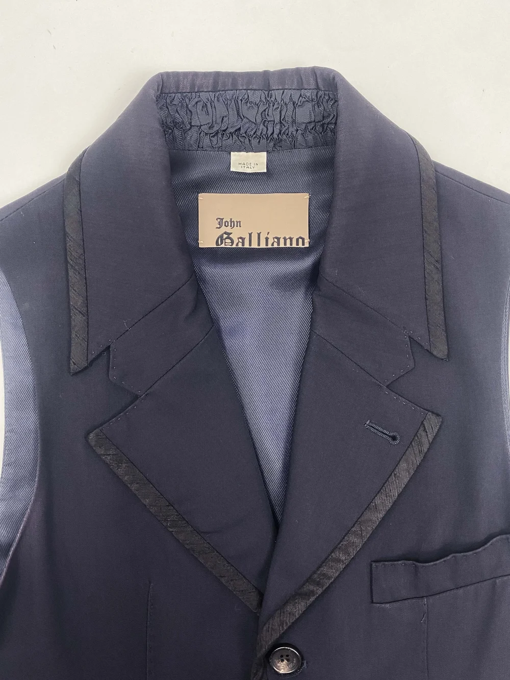 John Galliano S/S 2009 rubberized pocket vest — JAMES VELORIA