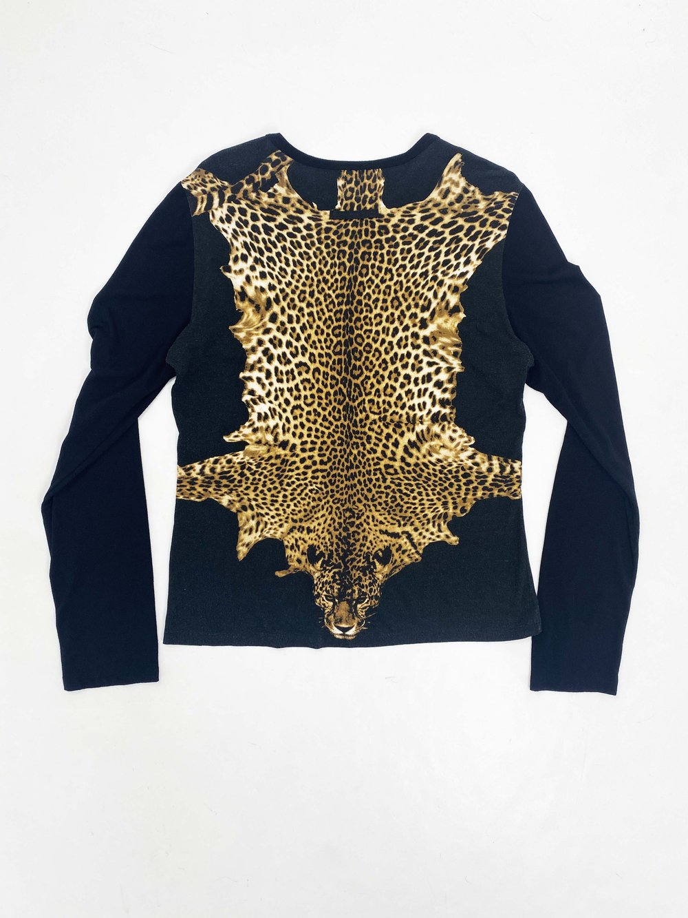 Jean Paul Gaultier Homme F/w 1998 leopard pelt print top Jean Paul Gaultier Homme F/w 1998 leopard pelt print top