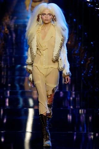 John Galliano FW2004 Suede Fur Corset ジャケット・アウター 