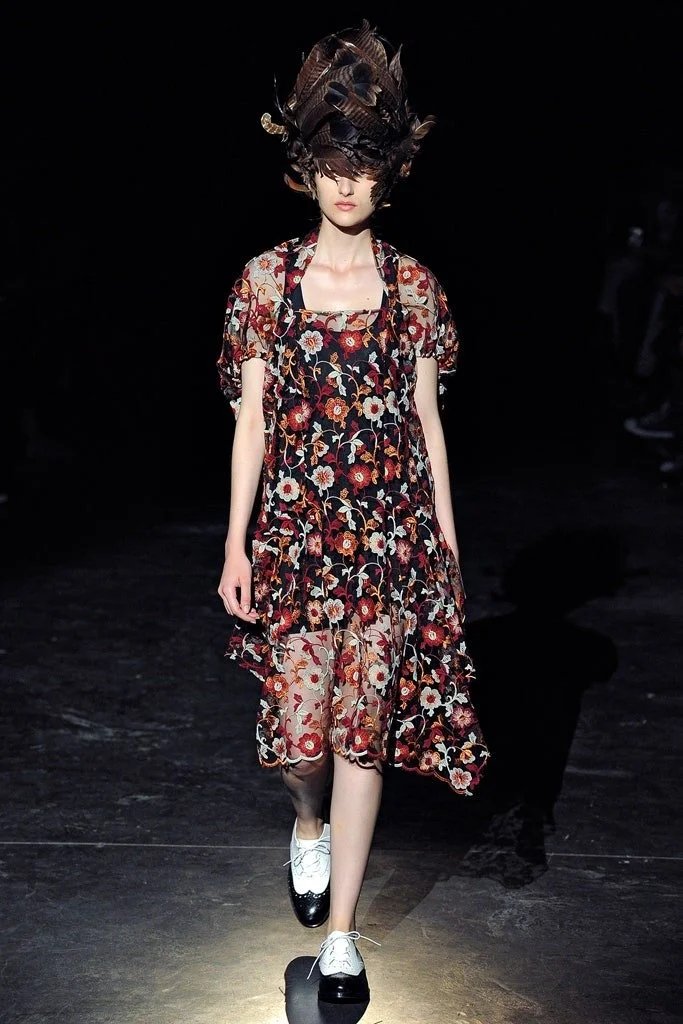 Junya Watanabe S/S 2012 embroidered lace dress  JAMES VELORIA