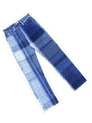 Moschino 90s op art dot print jeans — JAMES VELORIA