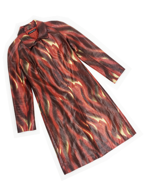 Vivienne Tam F/W 2000 coated flame print coat — JAMES VELORIA