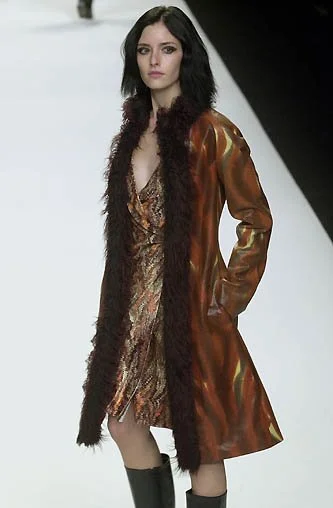 Vivienne Tam F/W 2000 coated flame print coat — JAMES VELORIA