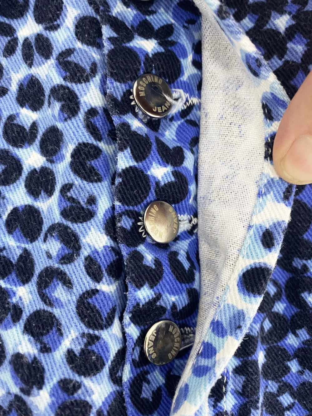 Moschino 90s op art dot print jeans — JAMES VELORIA